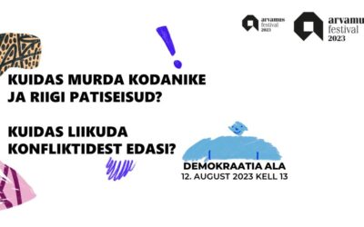 KUTSE! Eesti Koostöö Kogu arutelu toimub Arvamusfestivali Demokraatia alal 12. augustil 2023 kell 12.00-13.30