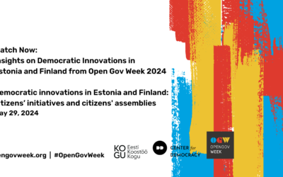 Watch Now: Insights on Democratic Innovations in Estonia and Finland from Open Gov Week 2024