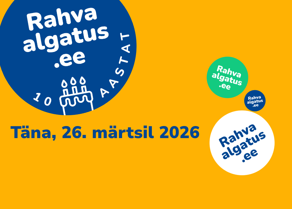 Täna peame Rahvaalgatus.ee 10. sünnipäeva! Tähistame seda inspiratsioonipäeval „KOV: kohaliku osaluse võimalused vol 4“, otsides vastuseid, kuidas luua ja hoida dialoogi ka keerulistel aegadel