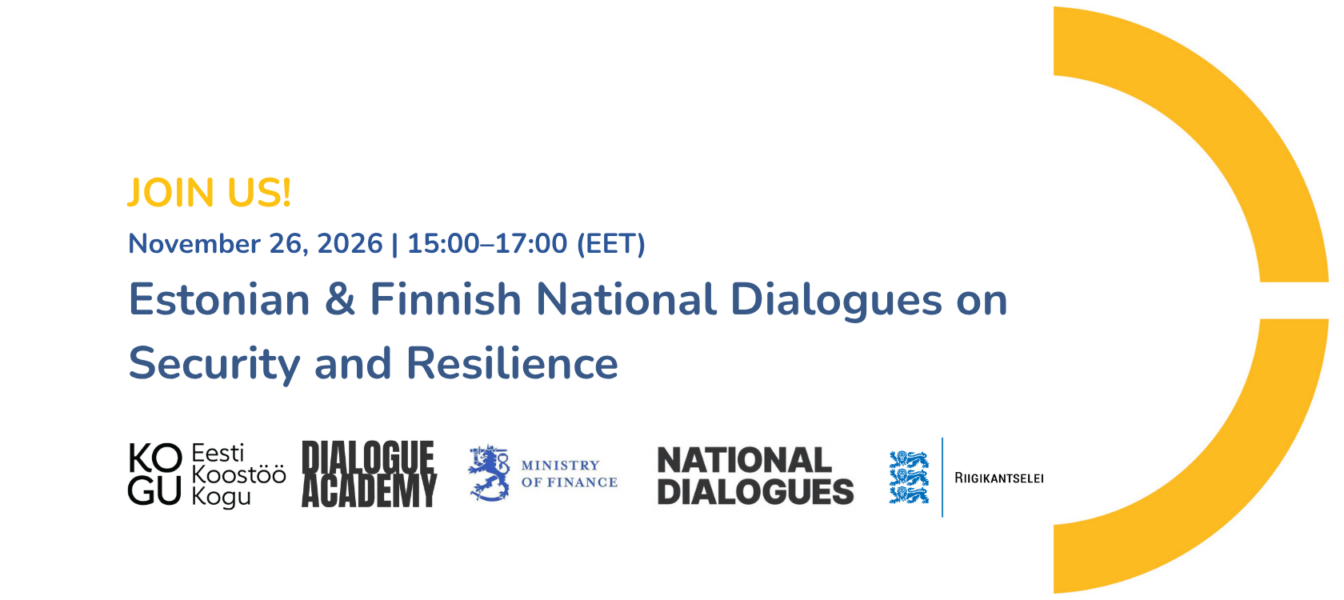 Invitation to webinar: Estonian & Finnish National Dialogues on Security and Resilience